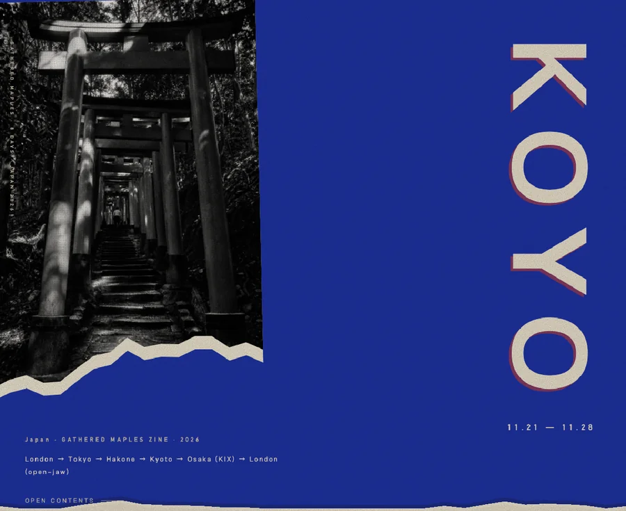 Zine theme cover — Japan · 8 days · en